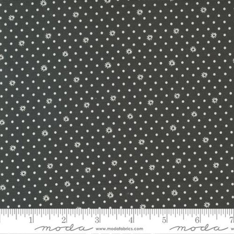 Julia Collection Flower Dots Cotton Fabric 11928 black