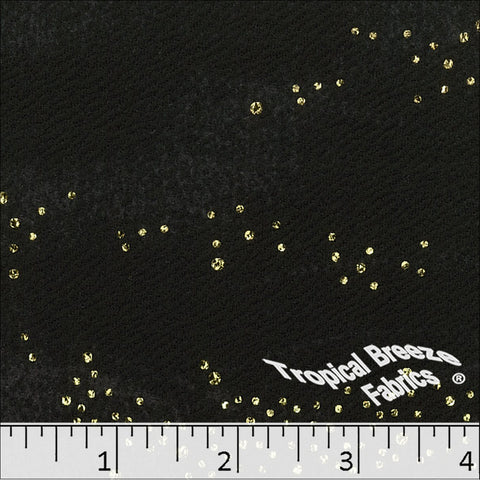 Liverpool Foil Print Fabric 32851 black