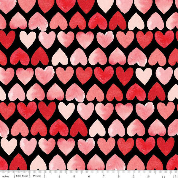 Women's XPlus Valentine Pink Heart in Green Pattern Printed