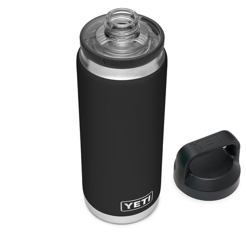 Black Rambler Bottle with Chug Cap