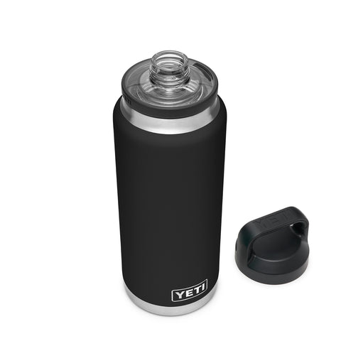 Black Rambler Bottle with Chug Cap