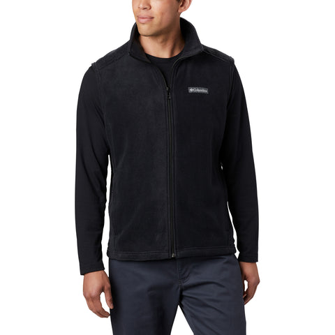 Black fleece vest