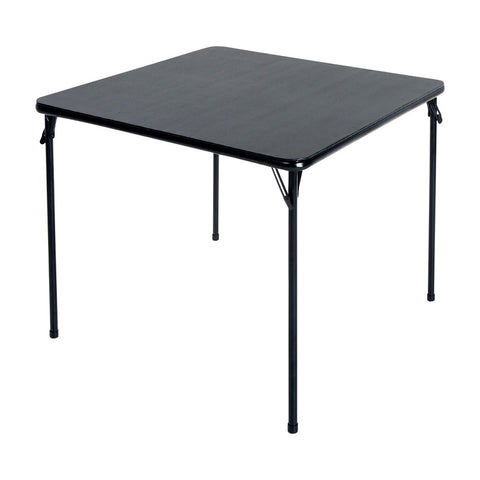 Black folding table