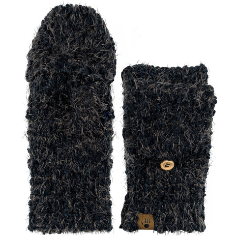Black popcorn mitten