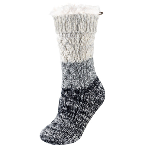 Black slipper sock