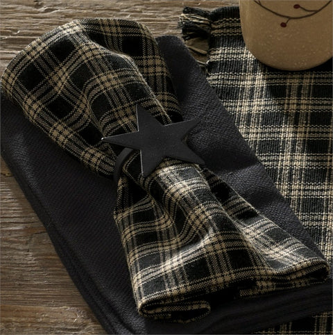 Black napkin