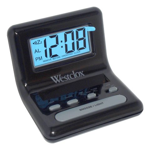 Black alarm clock