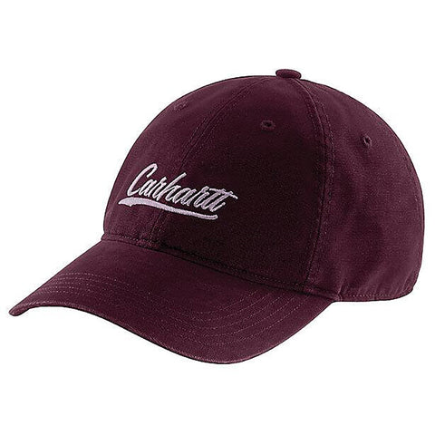 Women's Canvas Script Graphic Cap 105247-V26 Blackberry Heather