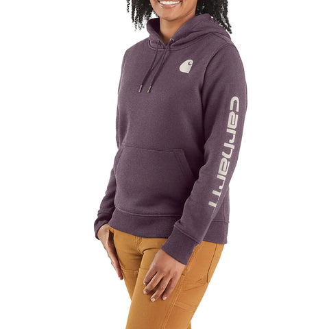 Women's Clarksburg Graphic Logo Hoodie 102791 blackberry heather