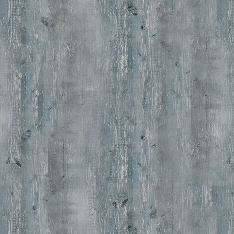 Wild Woods Lodge Collection Wood Grain Cotton Fabric blue