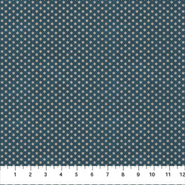 Barn Quilts Collection Ditsy Star Cotton Fabric 27320 blue