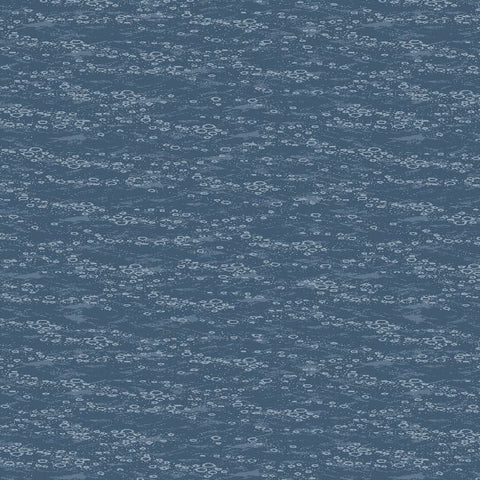 Blue, Gone Fishing Collection Water Texture Cotton Fabric 21767