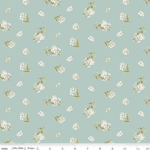 Blue, Peter Rabbit and Friends Collection Jasmine Cotton Fabric CD15864