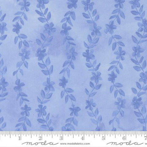 blue, Sweet Cecily Collection Floral Vine Cotton Fabric 24646