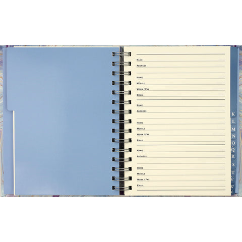 Inside of address book