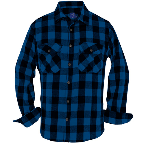 Blue plaid shirt