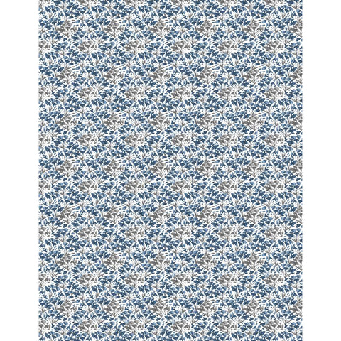 Small blue floral fabric