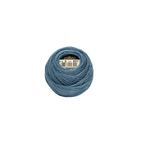 Blue pearl perle cotton thread