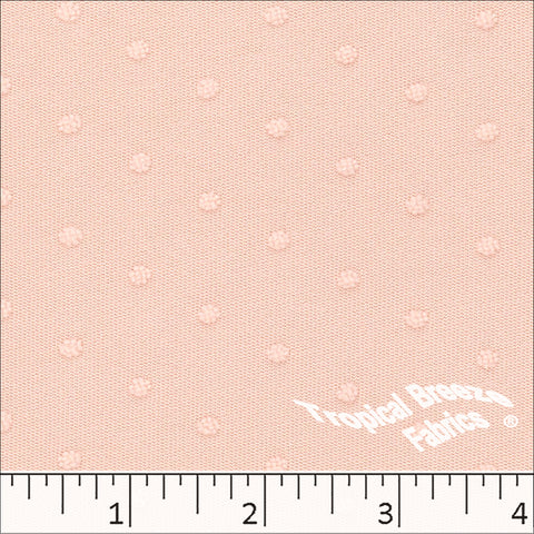 Embossed Swiss Dot Polyester Knit Fabric 32323 blush
