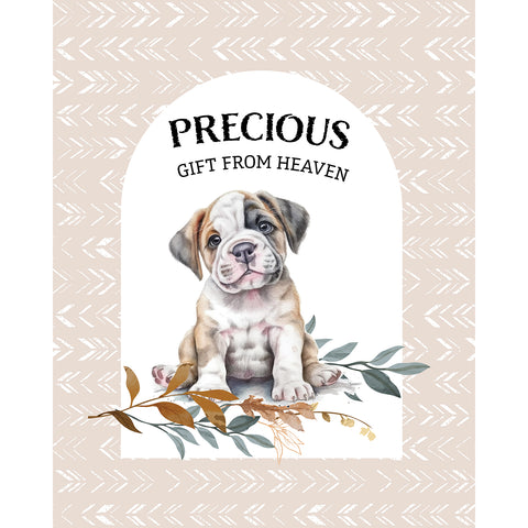 boy, Precious Gift From Heaven 40x50 Inch Fleece Crib Throw CC1