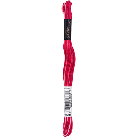 Bright red thread