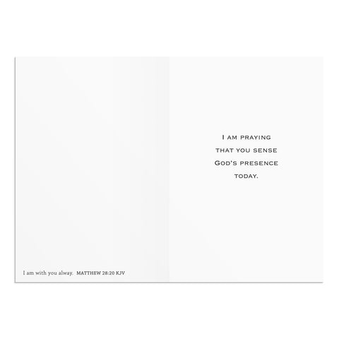 Inside of praying for you card