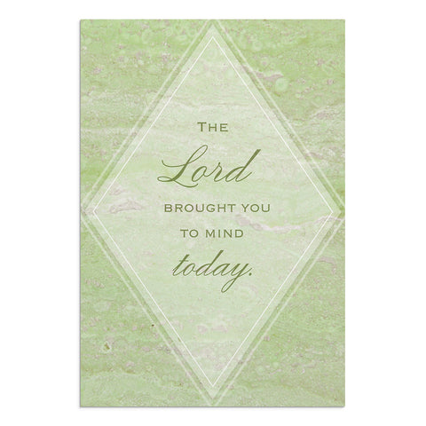 Green diamond card