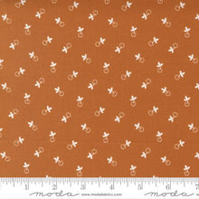 Cinnamon and Cream Collection Berry Leaf Cotton Fabric brown