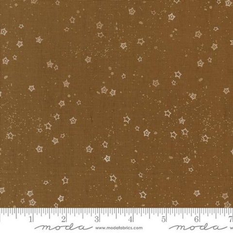 brown, Forged Found and Hand Me Down Collection Stardust Cotton Fabric 45637