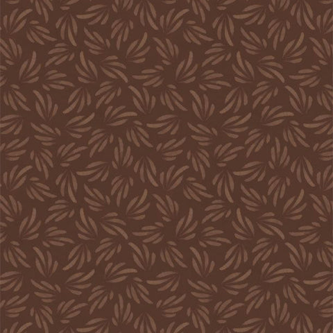 brown, Chickadee Charm Collection Tonal Petals Cotton Fabric 27731