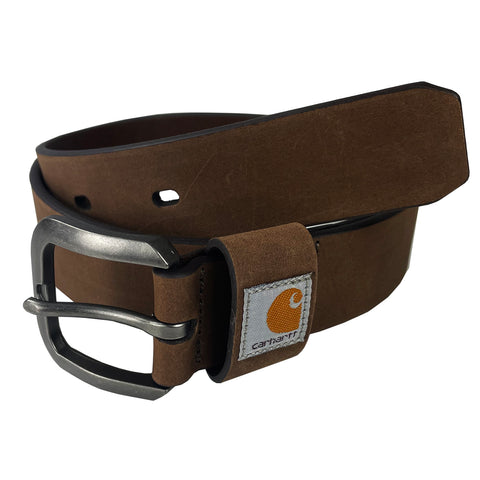 Brown leather belt