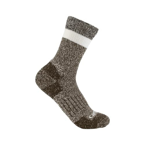 Women's Midweight Crew Sock brown