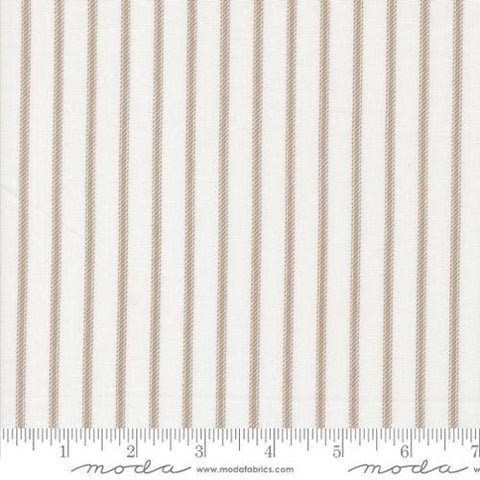 brown, Sun Drenched Collection Ticking Stripes Cotton Fabric 43206