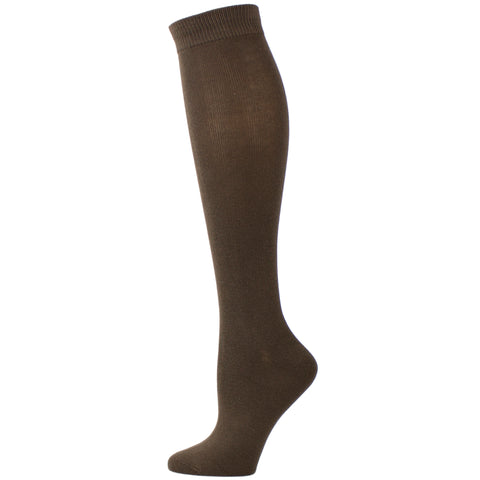 Brown knee high sock
