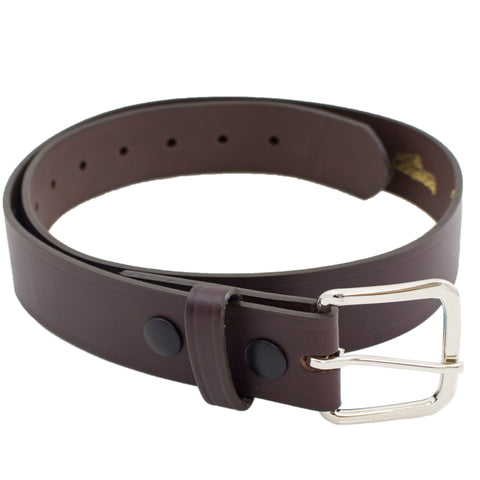 Brown leather belt