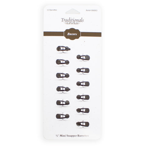 Brown barrettes