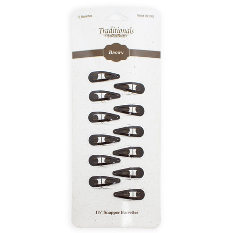 Brown snappers barrettes