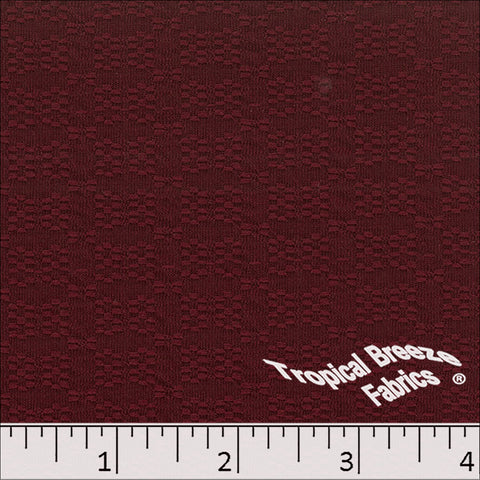 burgundy, Jacquard Knit Polyester Fabric 32858