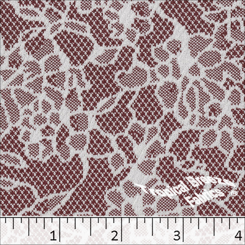 Floral Knits Lace Fabric- Lace-60 White - Fabrics by the Yard