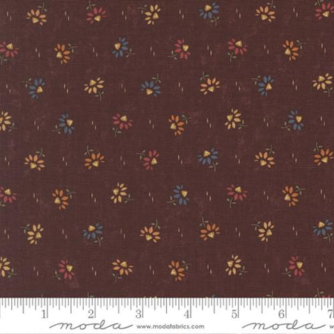 burgundy, Wheatland Collection Coneflowers Cotton Fabric 9793