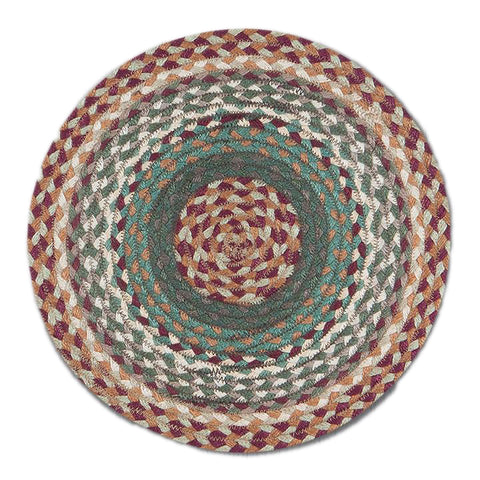Buttermilk cranberry chair pad