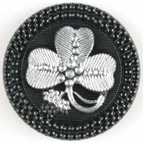 Black Clover Leaf Shank Buttons