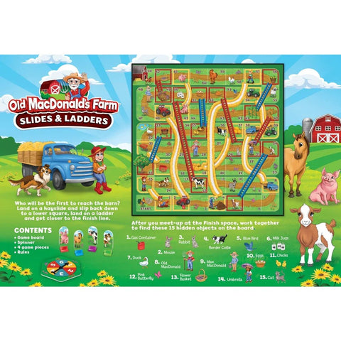 Old MacDonald's Farm - Slides & Ladders Board Game 42466