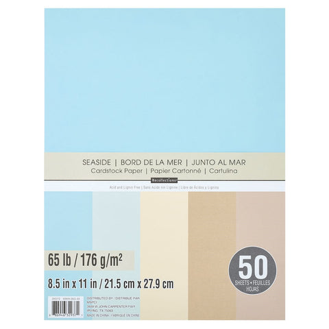 Seaside 8.5" x 11" Cardstock Paper CARD297