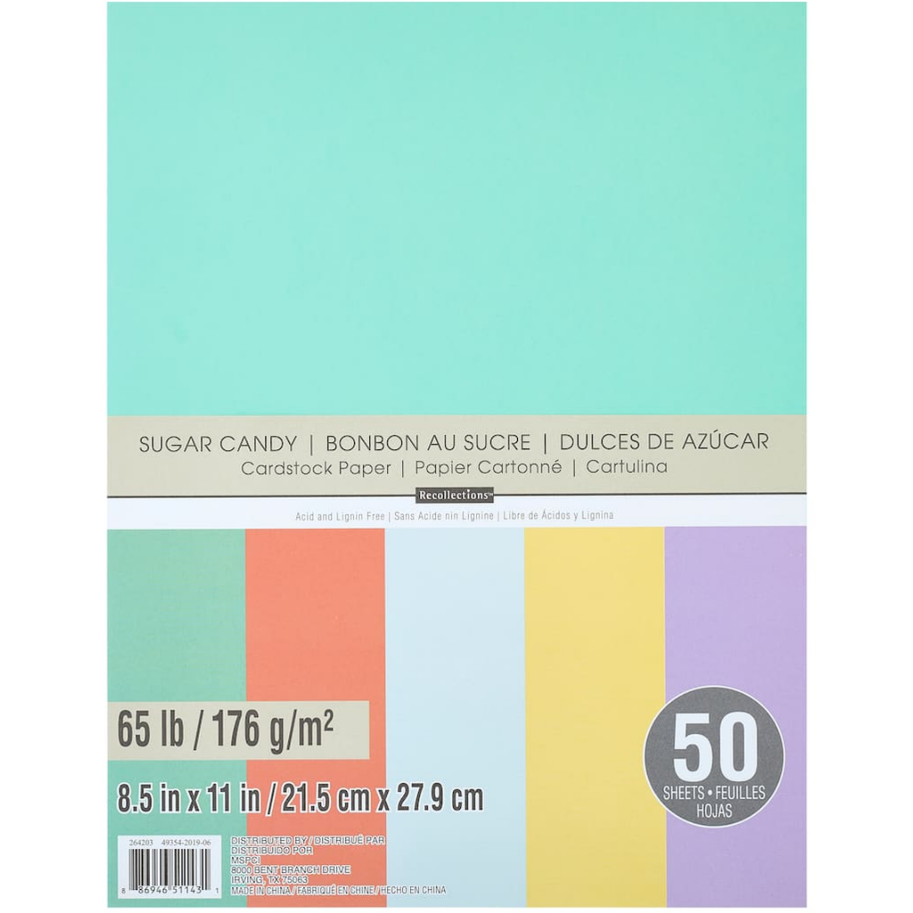 Recollections Cream Heavyweight Cardstock Paper, 8.5 inch x 11 inch - 100 Sheets, Brown