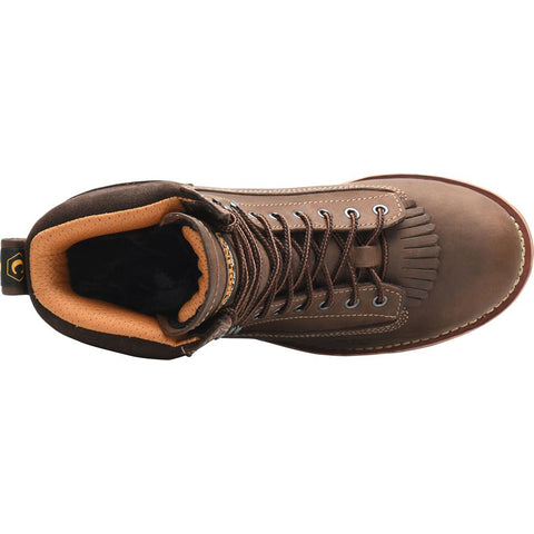 Carolina mens safety toe logger work boots top view