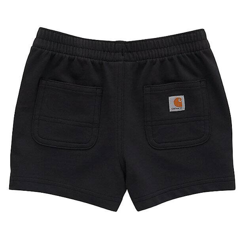 Back of Caviar Black French Terry Work Shorts