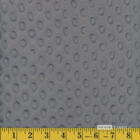 charcoal, Softee Dot Plush Polar Fabric