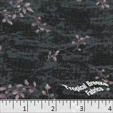 charcoal, Koshibo Print Polyester Fabric 048524