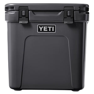 Charcoal Gray YETI Roadie 48 Roller Cooler front view